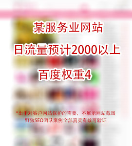 日流量2000多，權(quán)重4的SEO案例